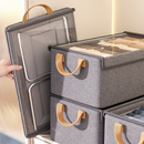 Caixas Organizadoras com Tampa Transparente – Oxford Reforçado 47×28×20cm